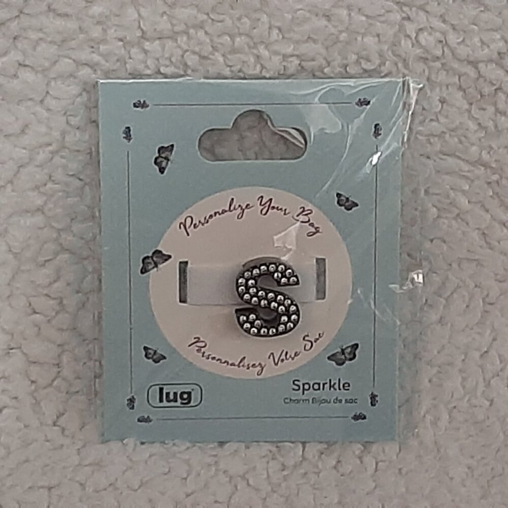 Lug Sparkle Letter Charm (S)